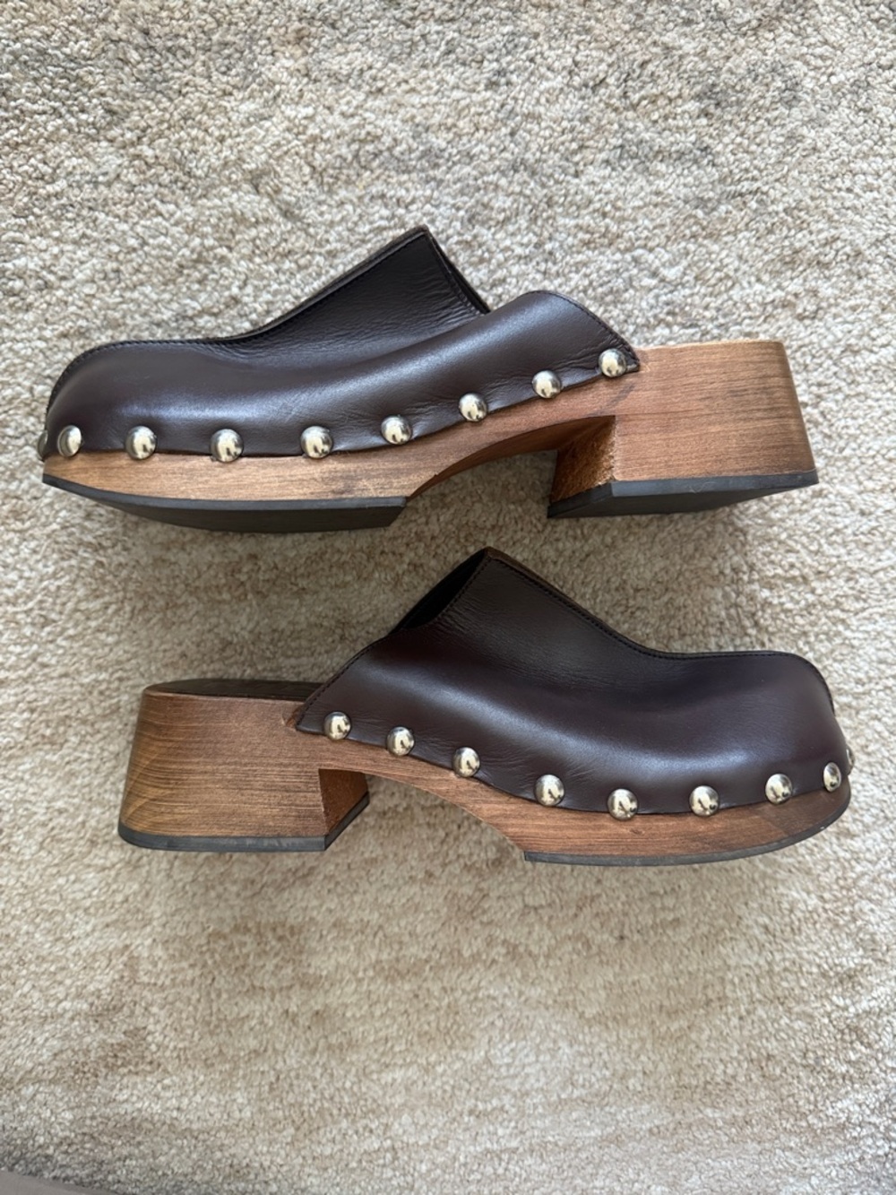 MANGO Studded Leather Clog - Picture 8 of 12
